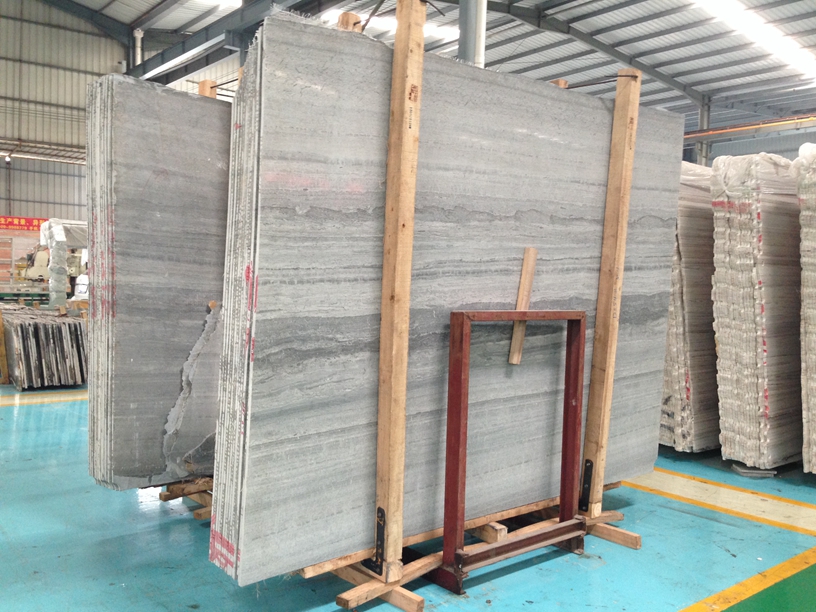 Blue Wooden Marble Chinese Marble Slabs High Quality Good Price