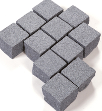 G654 Flamed Cobble Stone Flamed Surface Dark Grey Cube Stone