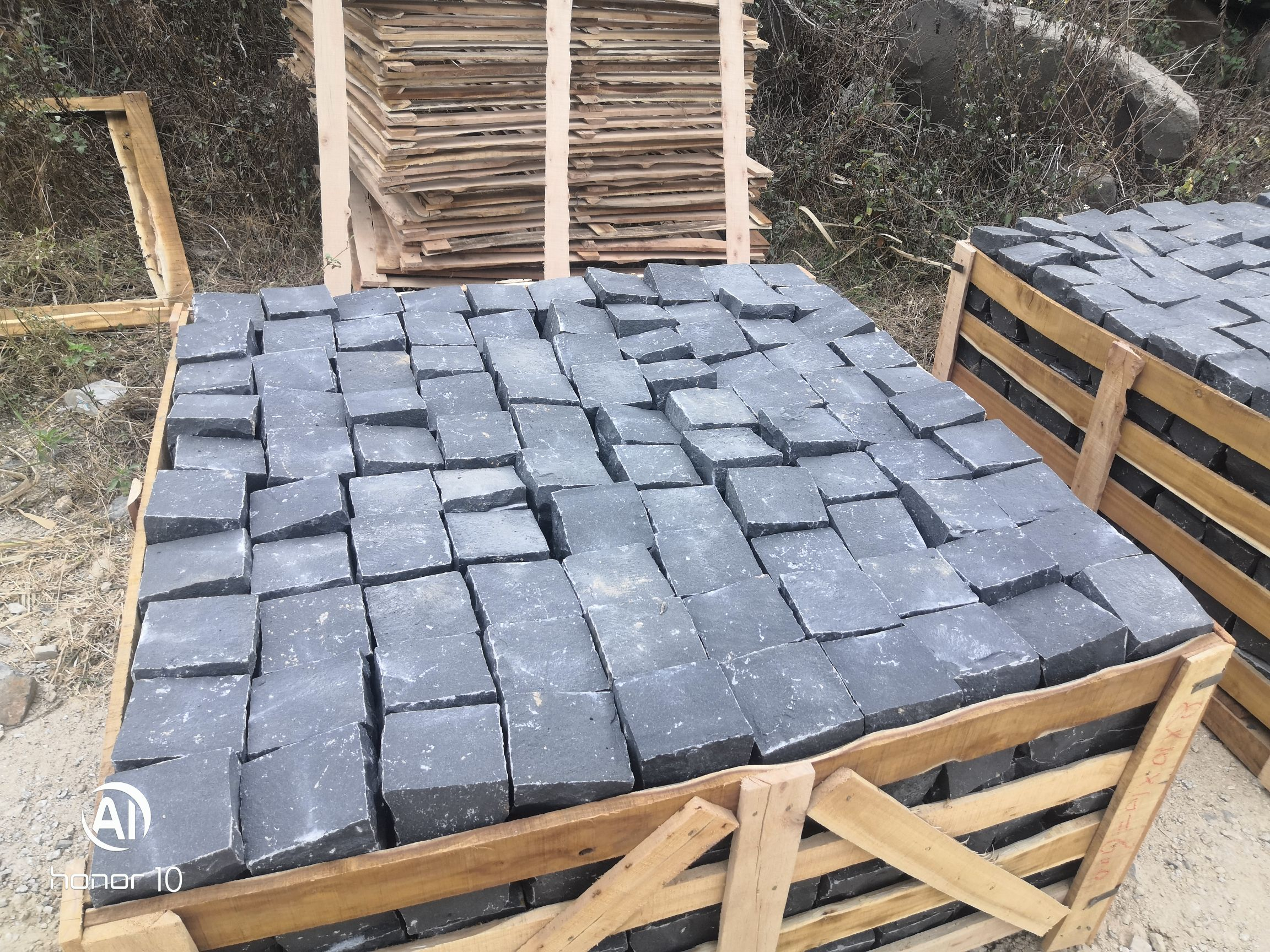 Zhangpu Black Basalt Cobble Stone 